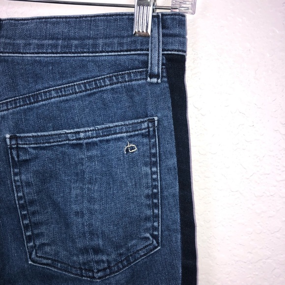 Rag & bone Mazie double indigo high rise skinny jean size 28 - Picture 6 of 9